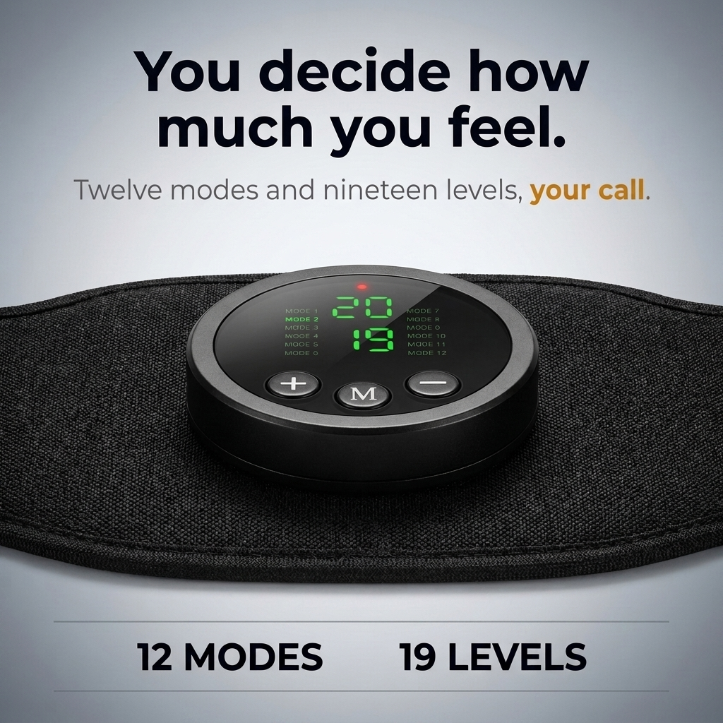 You decide how much you feel - twelve modes and nineteen intensity levels